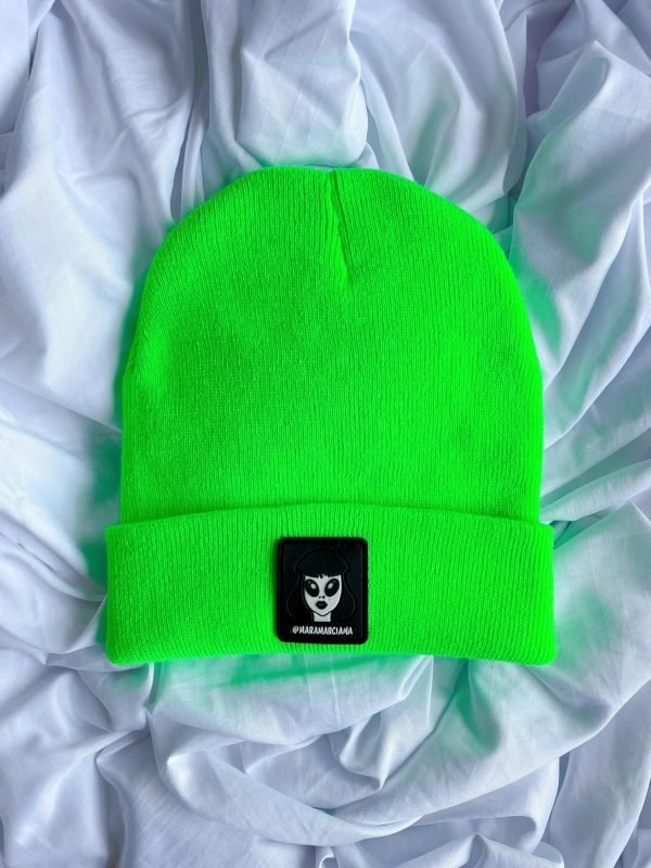 Beanie verde neon