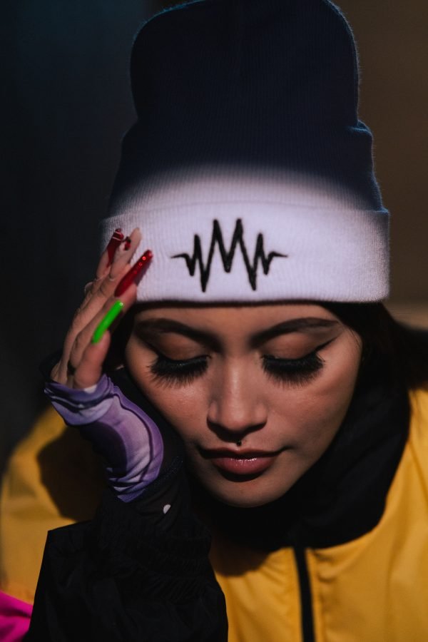 Beanie white logo Marciana 👽🤍
