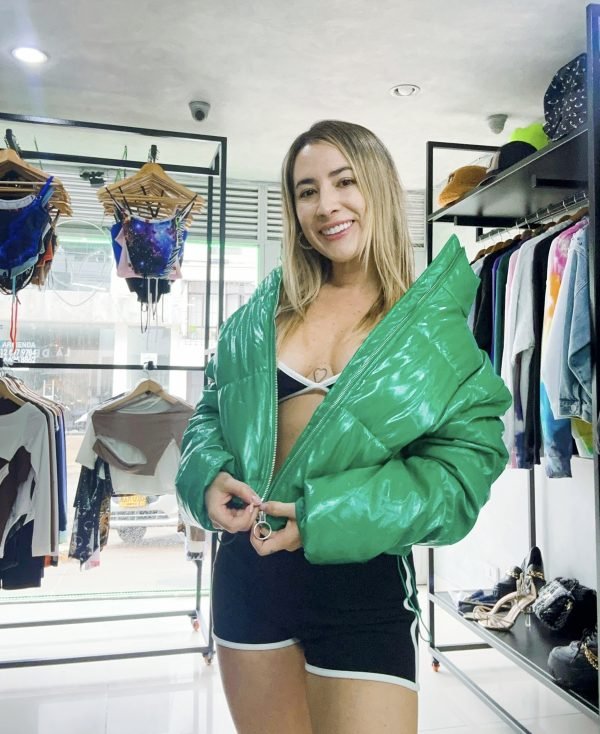 Chaqueta bomber green space - Image 3