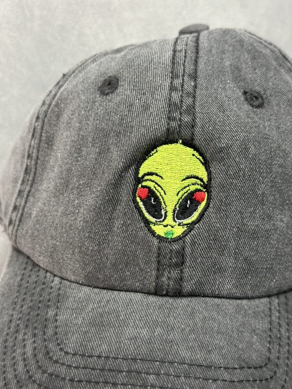 Cap Alien Love 👽😍Gris jaspe - Image 4